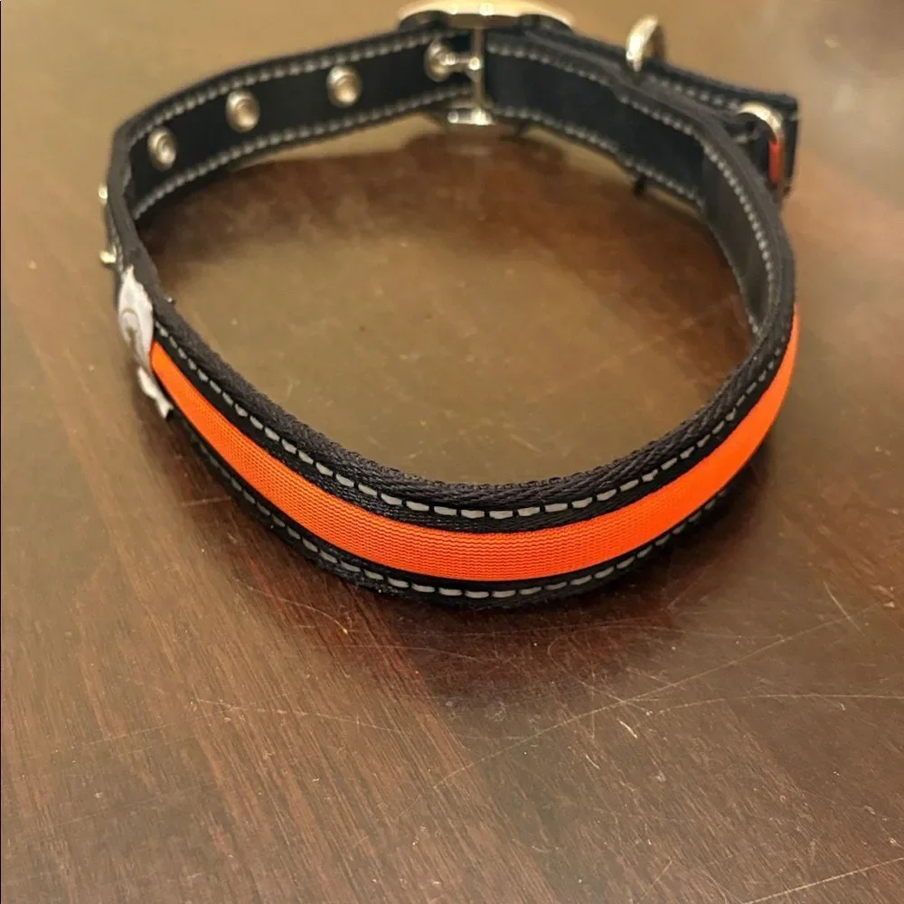 Black and Orange Dog Collar